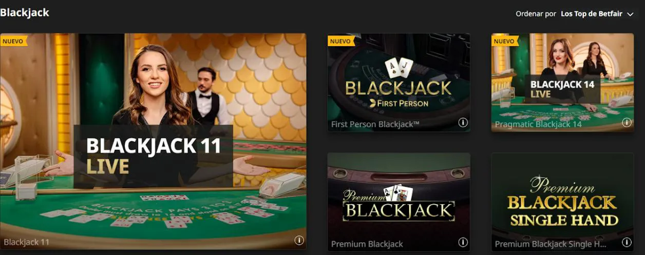 blackjack casinos colombia betfair